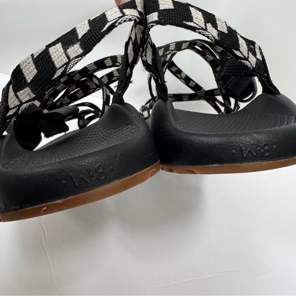 CHACO ZX/2 Classic Womens Black and White Nylon Sandal J107214 size 8 eur 39 - Picture 8 of 14